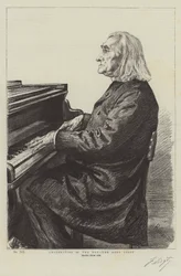 Berühmtheiten des Tages, der Abbe Liszt